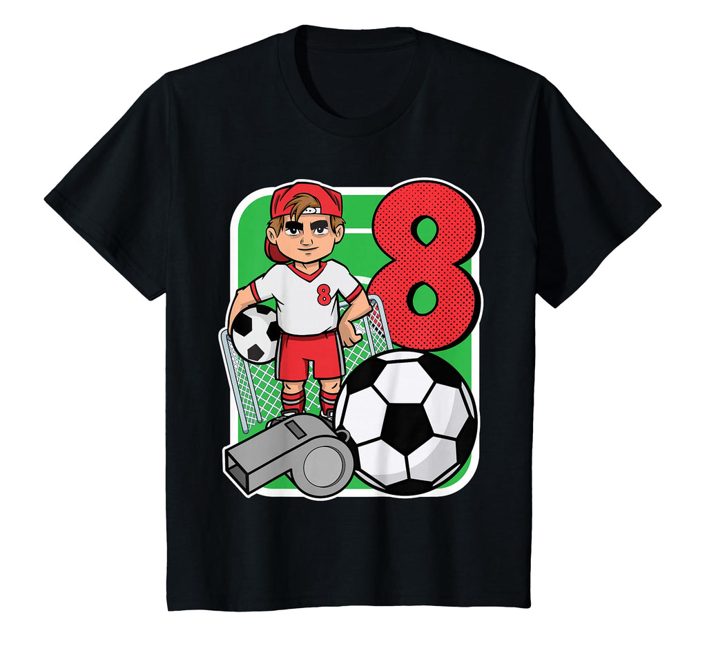 Soccer Player 8Th Birthday Party 8 T-Shirt - Unique Graphic for Adults - T-Shirt, Sweatshirt, Hoodie