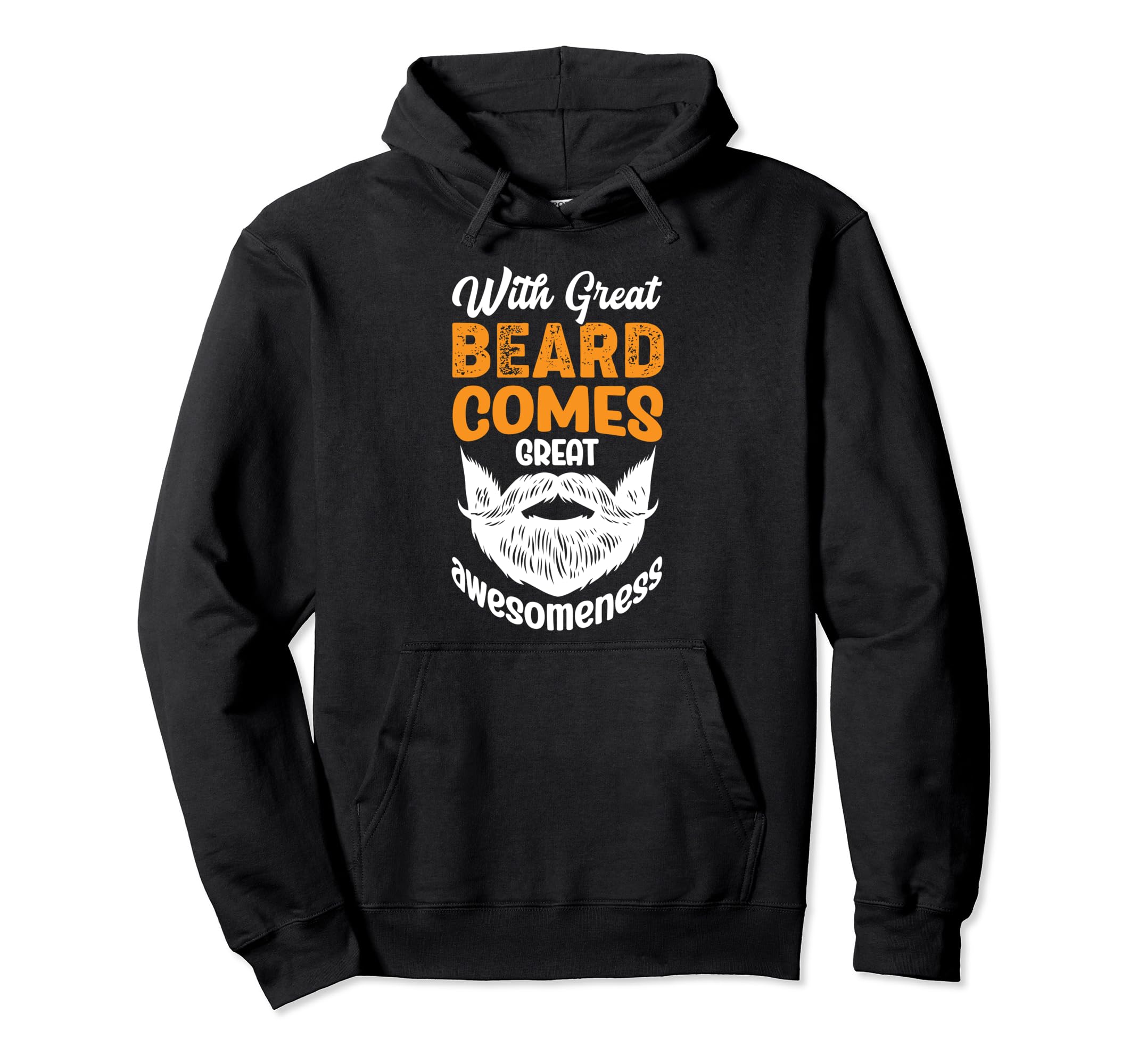Mustache Beards Great Beard Lover Hoodie - Minimalist Print Unisex - T-Shirt, Sweatshirt, Hoodie