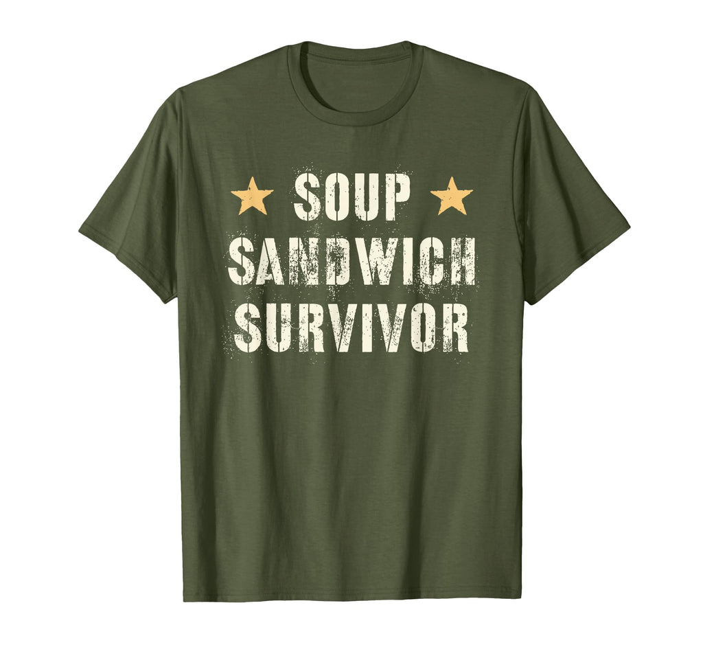 Sarcastic Soup Sandwich Survivor T-Shirt - Novelty Apparel for Adults - T-Shirt, Sweatshirt, Hoodie