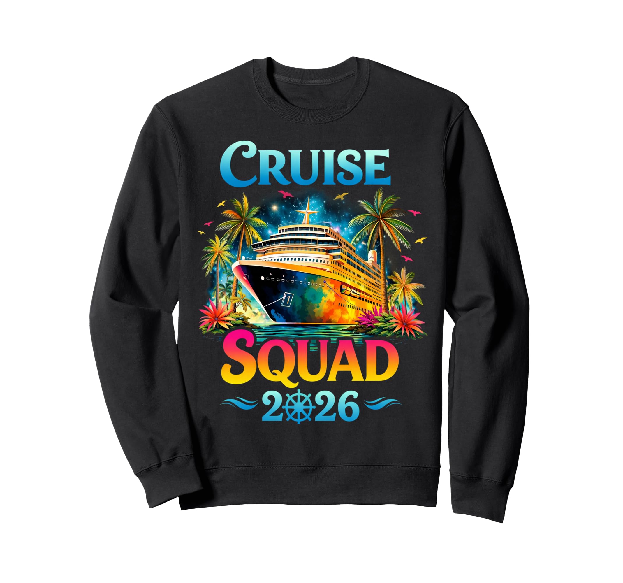 Cruise Squad 2026 Summer Vacation Sweatshirt - Minimalist Print Men Women - T-Shirt, Sweatshirt, Hoodie
