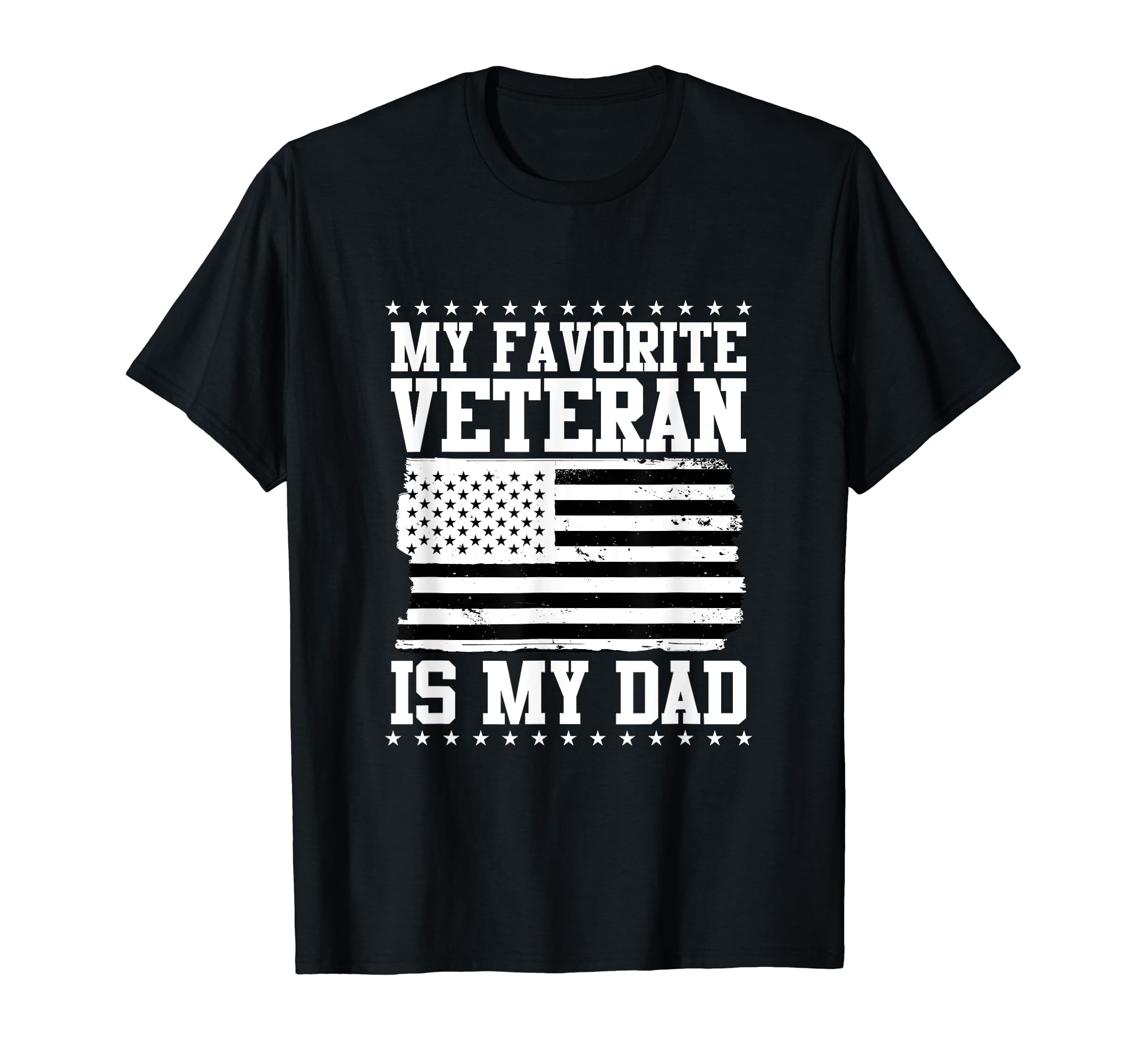 My Favorite Veteran Is My Dad Veteran T-Shirt - Custom Art Print Unisex - T-Shirt, Sweatshirt, Hoodie