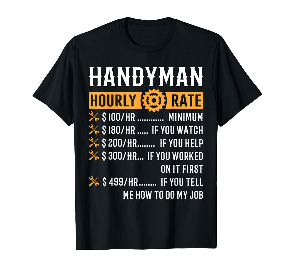 Funny Handyman Gifts Thnh Black Short T-Shirt - Graphic Print for Adults - T-Shirt, Sweatshirt, Hoodie