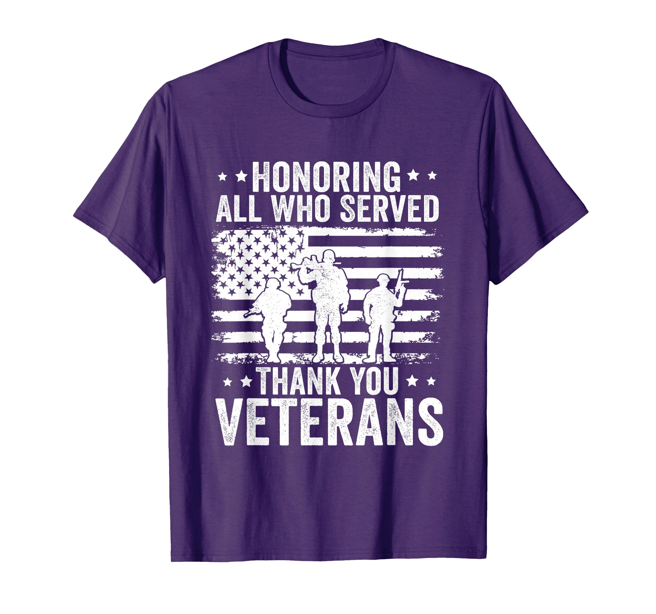 Honoring All Who Served Thank You T-Shirt - Casual Everyday Wear Unisex - T-Shirt, Sweatshirt, Hoodie