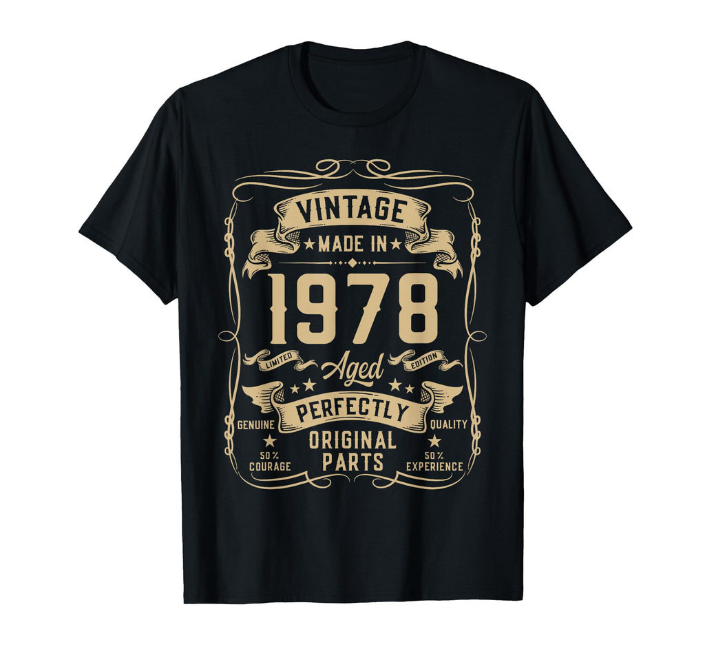 1978 47Yr 47Th Birthday Gifts 47 T-Shirt - Aesthetic Graphic for Adults - T-Shirt, Sweatshirt, Hoodie