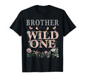Brother Wild One Wildflower Watercolor T-Shirt - Minimalist Print Unisex - T-Shirt, Sweatshirt, Hoodie