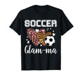 Soccer Glam Ma Heart Leopard Grandma T-Shirt - Trendy Graphic Men Women - T-Shirt, Sweatshirt, Hoodie