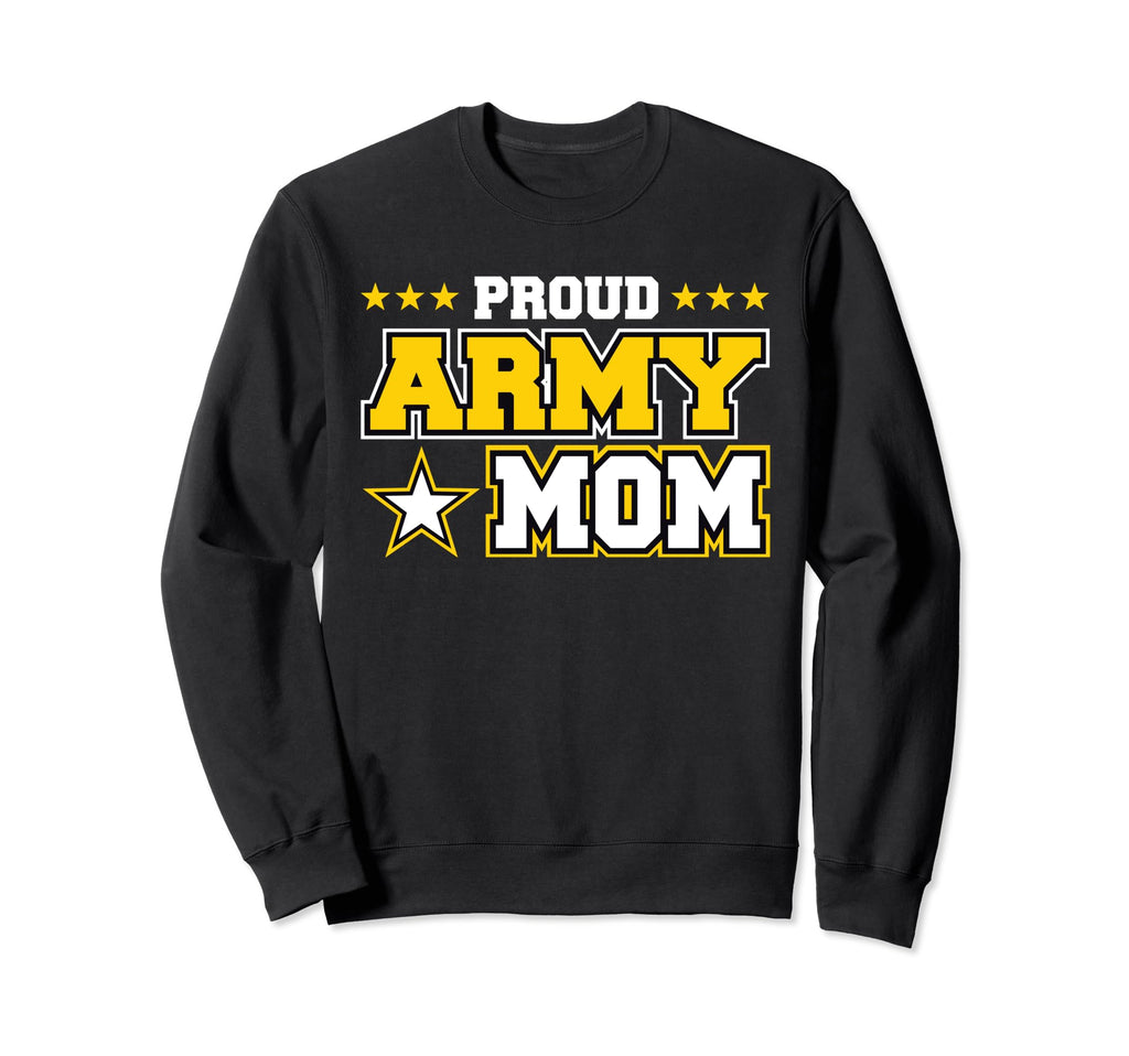 Proud Army Mom Us Military Mom Sweatshirt - Aesthetic Graphic Men Women - T-Shirt, Sweatshirt, Hoodie