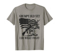 Grumpy Old Vet Veteran Military Boots T-Shirt - Trendy Graphic for Adults - T-Shirt, Sweatshirt, Hoodie