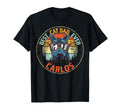 Carlos Best Cat Dad Ever Funny T-Shirt - Fun Novelty Design Men Women - T-Shirt, Sweatshirt, Hoodie