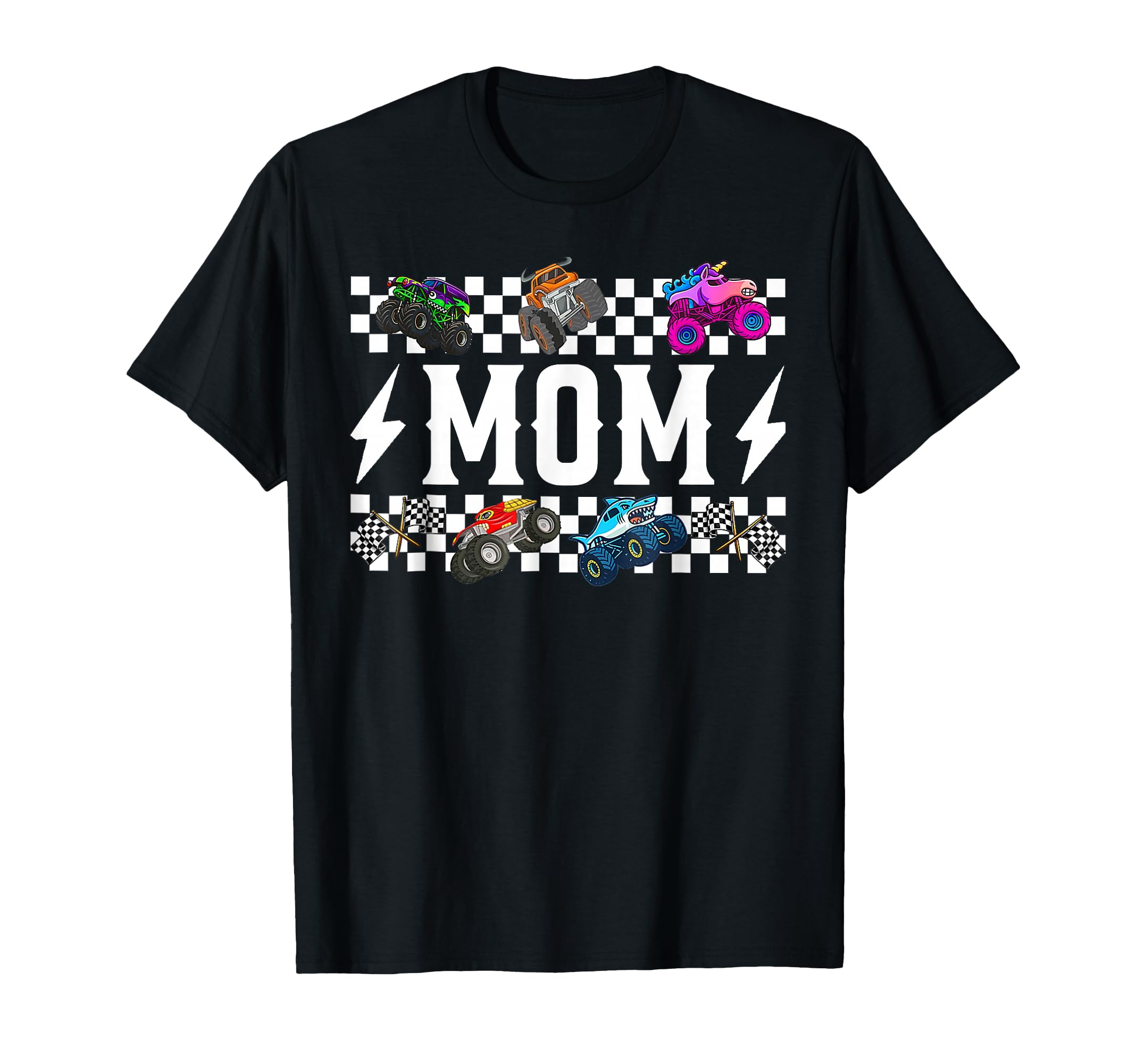 Mom Monster Truck Family Crew Birthday T-Shirt - Novelty Apparel Men Women - T-Shirt, Sweatshirt, Hoodie
