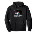 Papa Bear Pride Colorful Family Hoodie - Casual Everyday Wear for Adults - T-Shirt, Sweatshirt, Hoodie