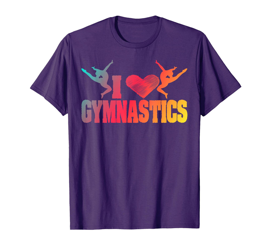 I Love Gymnastics Gift Novelty T-Shirt - Unique Graphic for Adults - T-Shirt, Sweatshirt, Hoodie