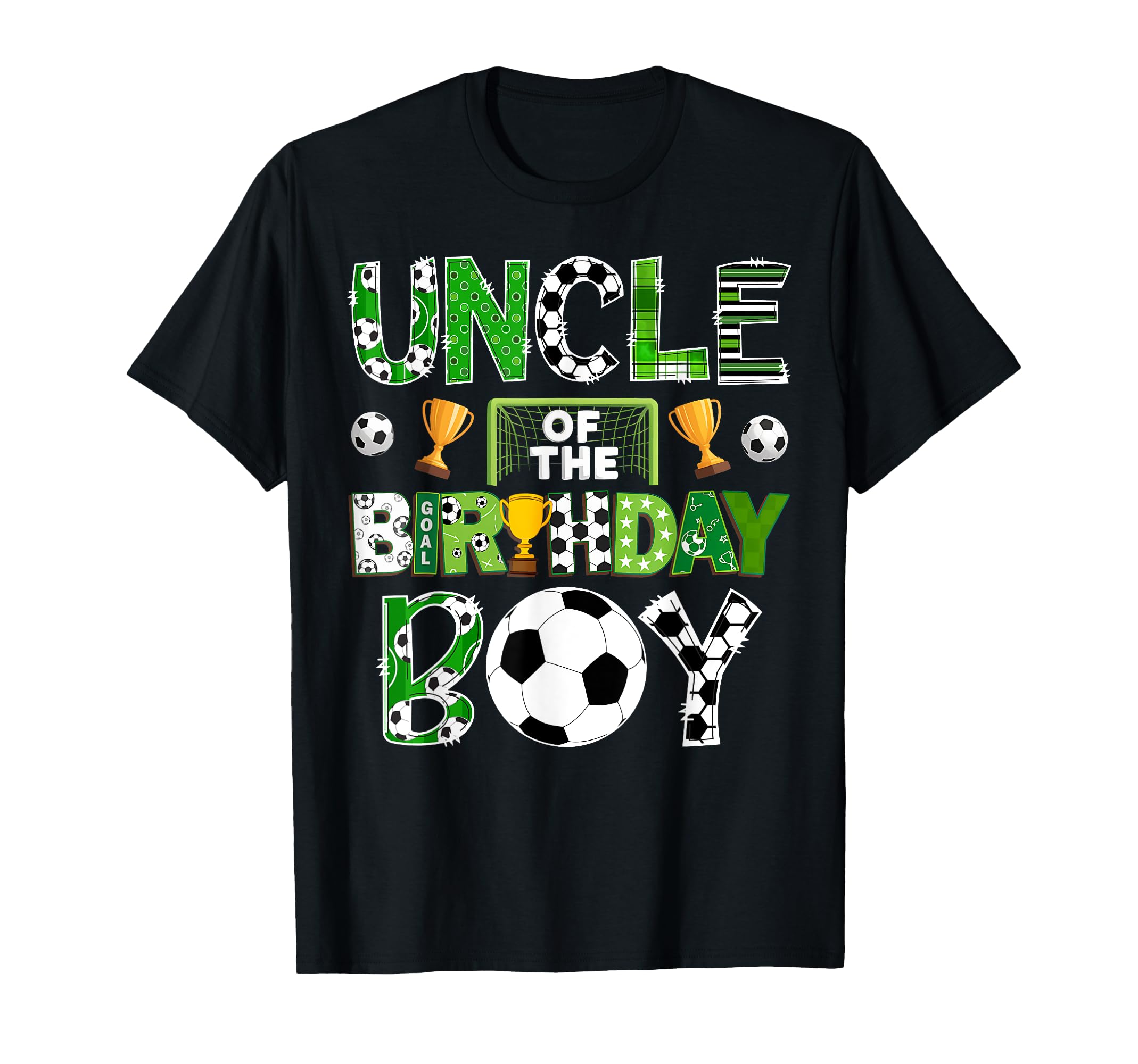 Uncle Birthday Soccer Player Game Day T-Shirt - Unique Graphic Unisex - T-Shirt, Sweatshirt, Hoodie