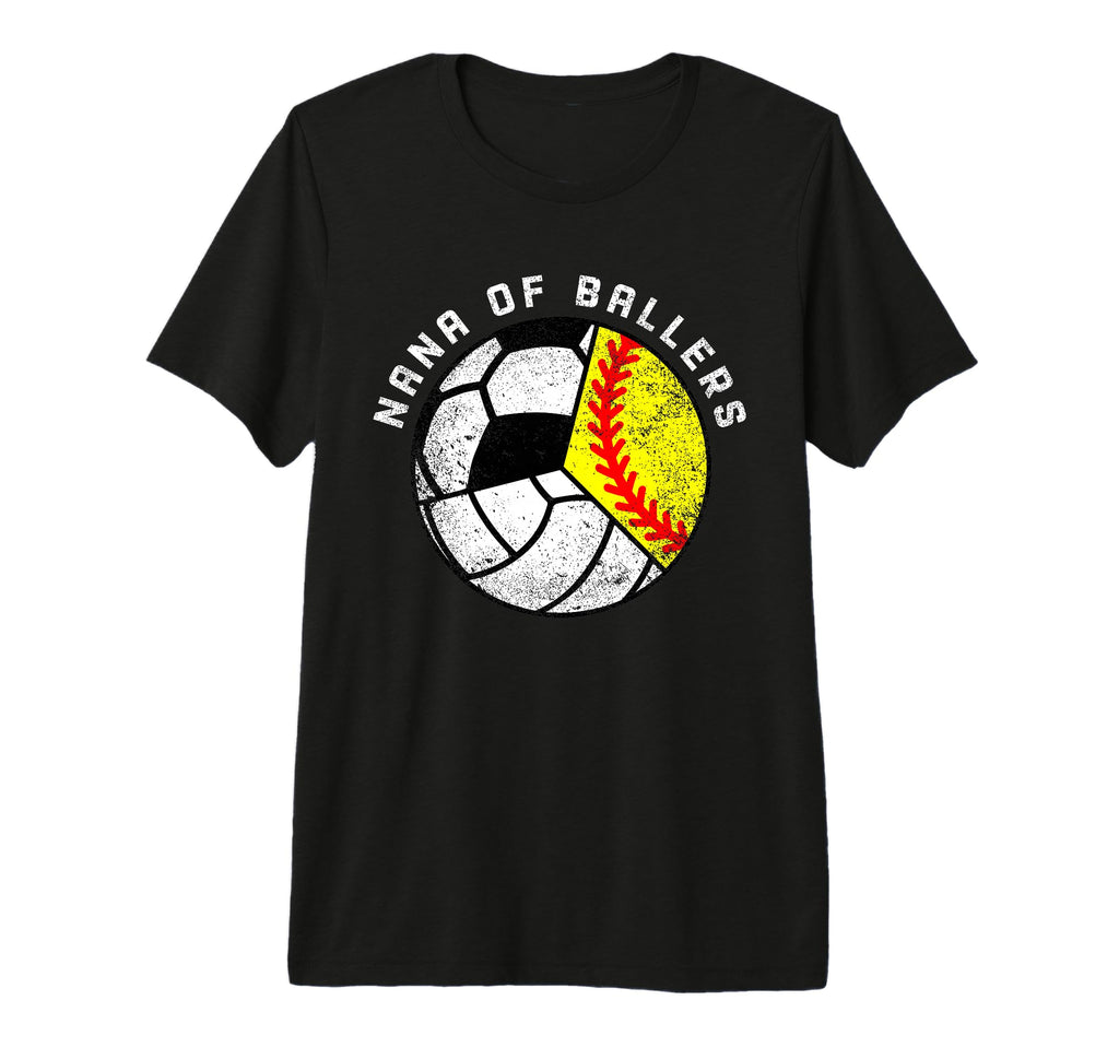 Nana Ballers Funny Softball Volleyball T-Shirt - Graphic Print for Adults - T-Shirt, Sweatshirt, Hoodie