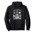 Camping Beer Campfire Tent Hoodie - Custom Art Print Men Women - T-Shirt, Sweatshirt, Hoodie