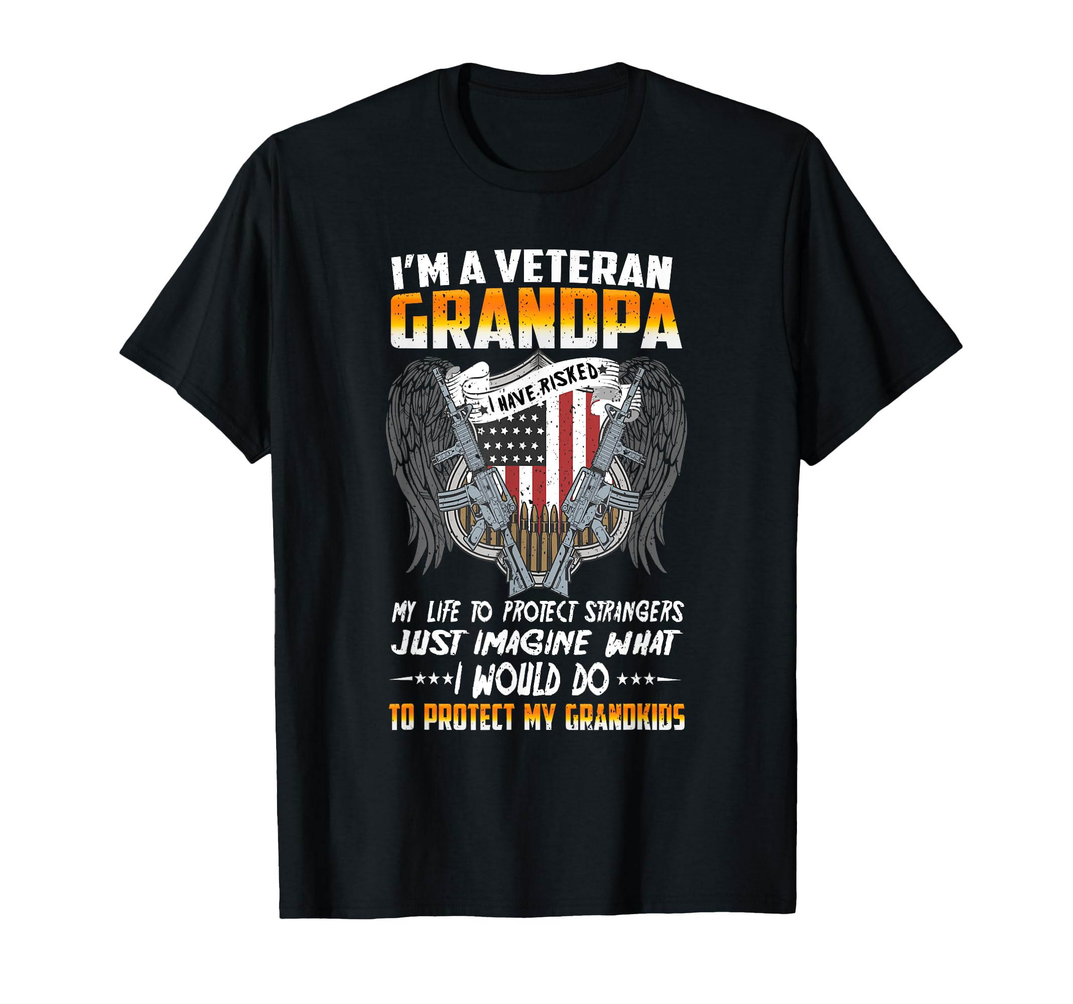 Im Veteran Grandpa Proud Veteran Dad T-Shirt - Custom Art Print Men Women - T-Shirt, Sweatshirt, Hoodie