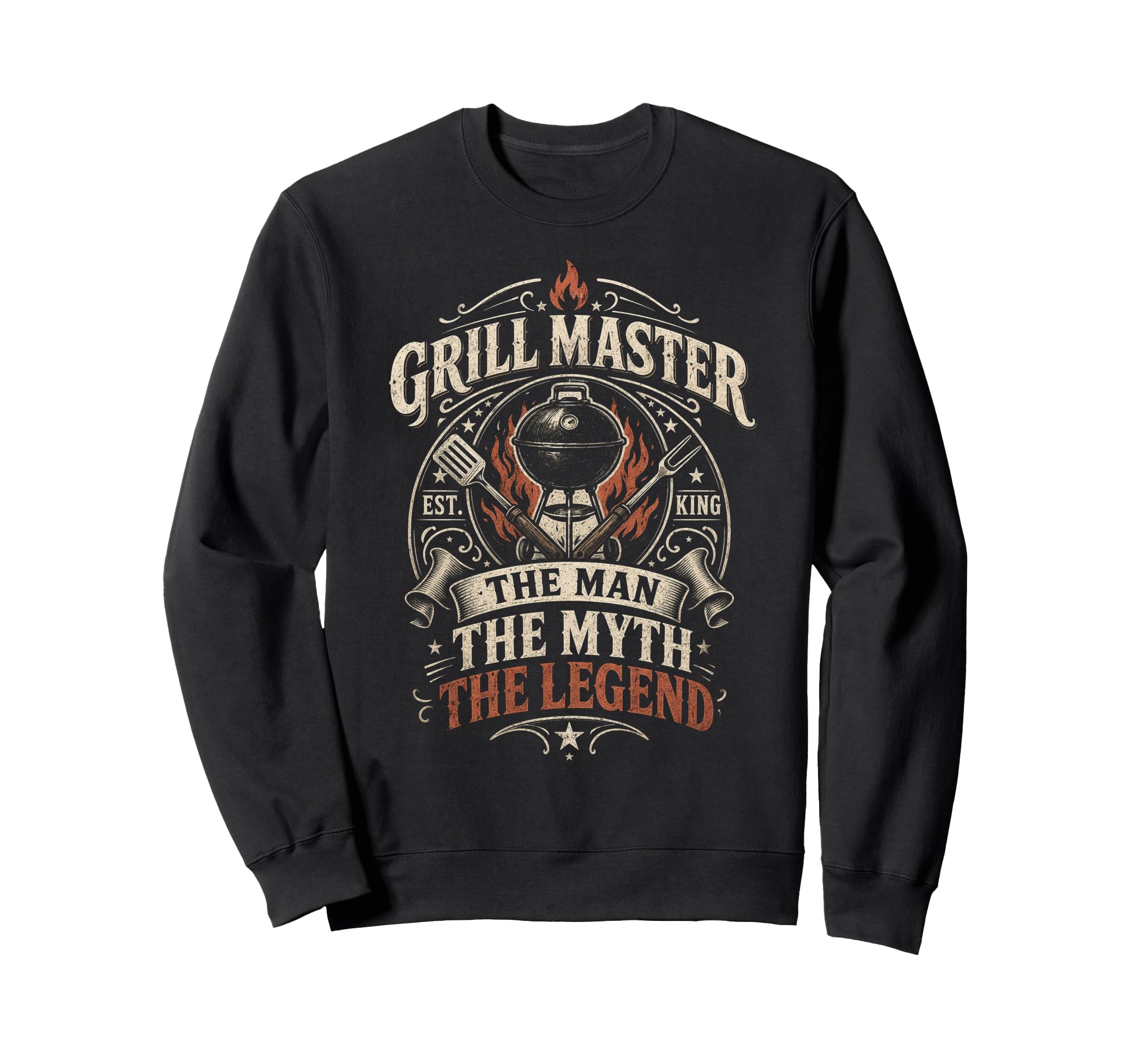 Grill Master Myth Legend Funny Sweatshirt - Streetwear Style for Adults - T-Shirt, Sweatshirt, Hoodie