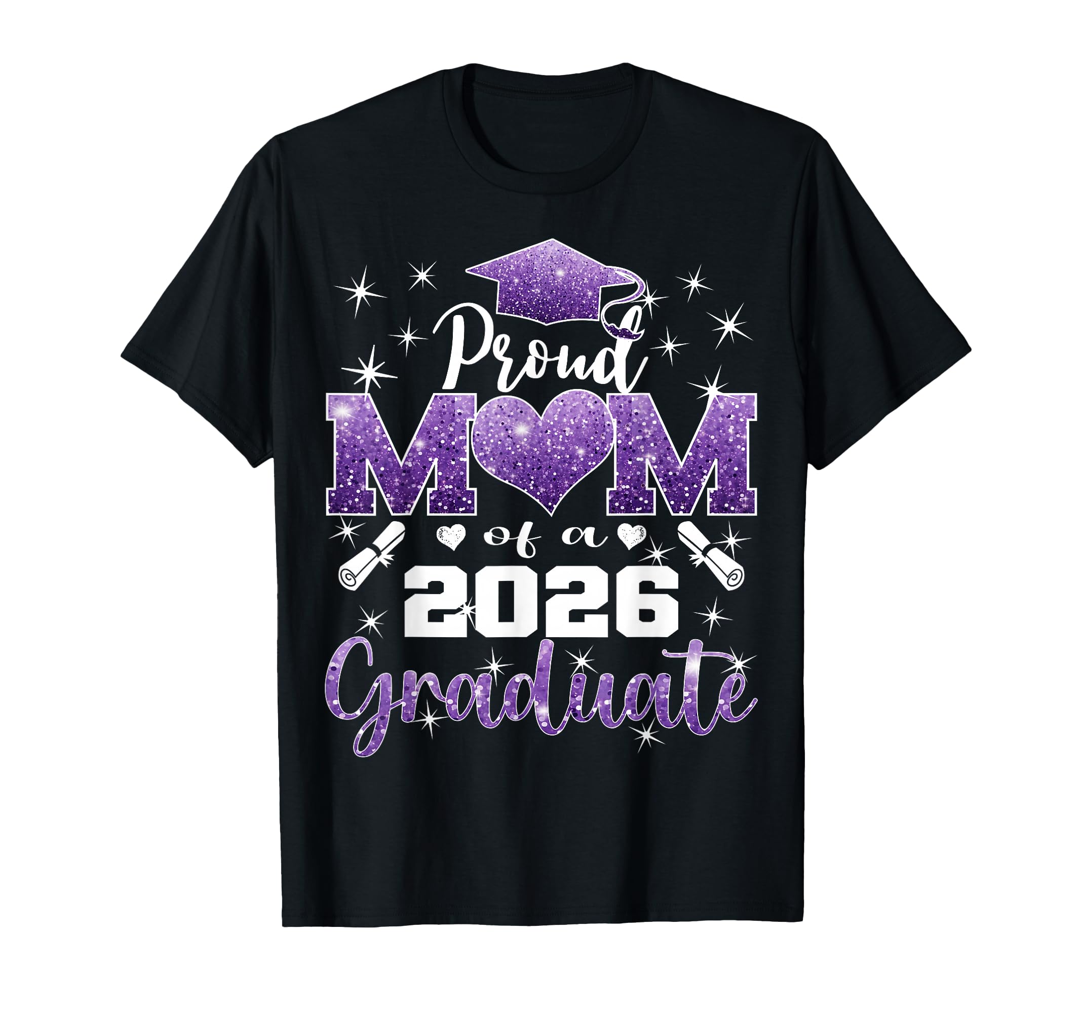 Super Proud Mom 2026 Graduate Senior T-Shirt - Minimalist Print Men Women - T-Shirt, Sweatshirt, Hoodie