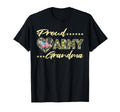Proud Army Grandma Us Flag Dog Tag T-Shirt - Custom Art Print for Adults - T-Shirt, Sweatshirt, Hoodie