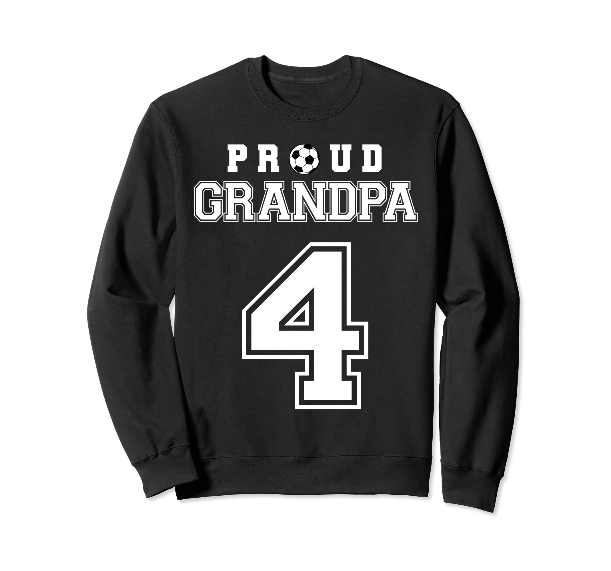 Number 4 Custom Proud Soccer Sweatshirt - Aesthetic Graphic for Adults - T-Shirt, Sweatshirt, Hoodie