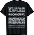 Crazy? I was Once. Funny Trending Meme - Adult & Kids T-Shirts, Sweatshirts & Hoodies apparel design preview 1