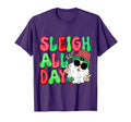 Sleigh All Day Groovy Santa Hat Slay T-Shirt - Streetwear Style for Adults - T-Shirt, Sweatshirt, Hoodie