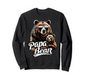 Papa Bear Husband Father Family Sweatshirt - Minimalist Print for Adults - T-Shirt, Sweatshirt, Hoodie