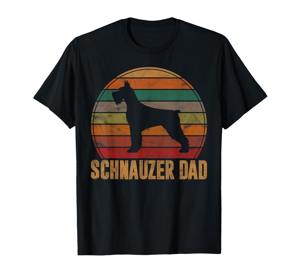 Schnauzer Dad Gift Standard Giant Dog T-Shirt - Custom Art Print Unisex - T-Shirt, Sweatshirt, Hoodie