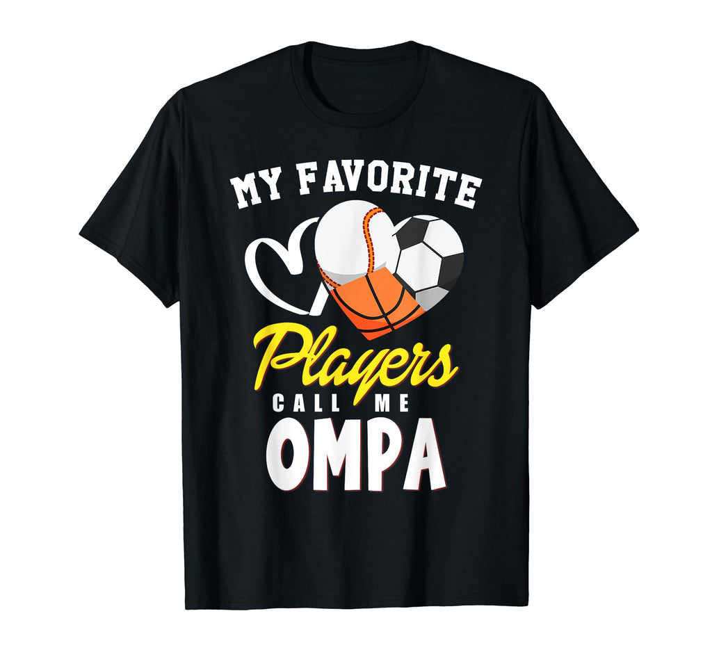 My Favorite Players Baseball Soccer T-Shirt - Graphic Print for Adults - T-Shirt, Sweatshirt, Hoodie