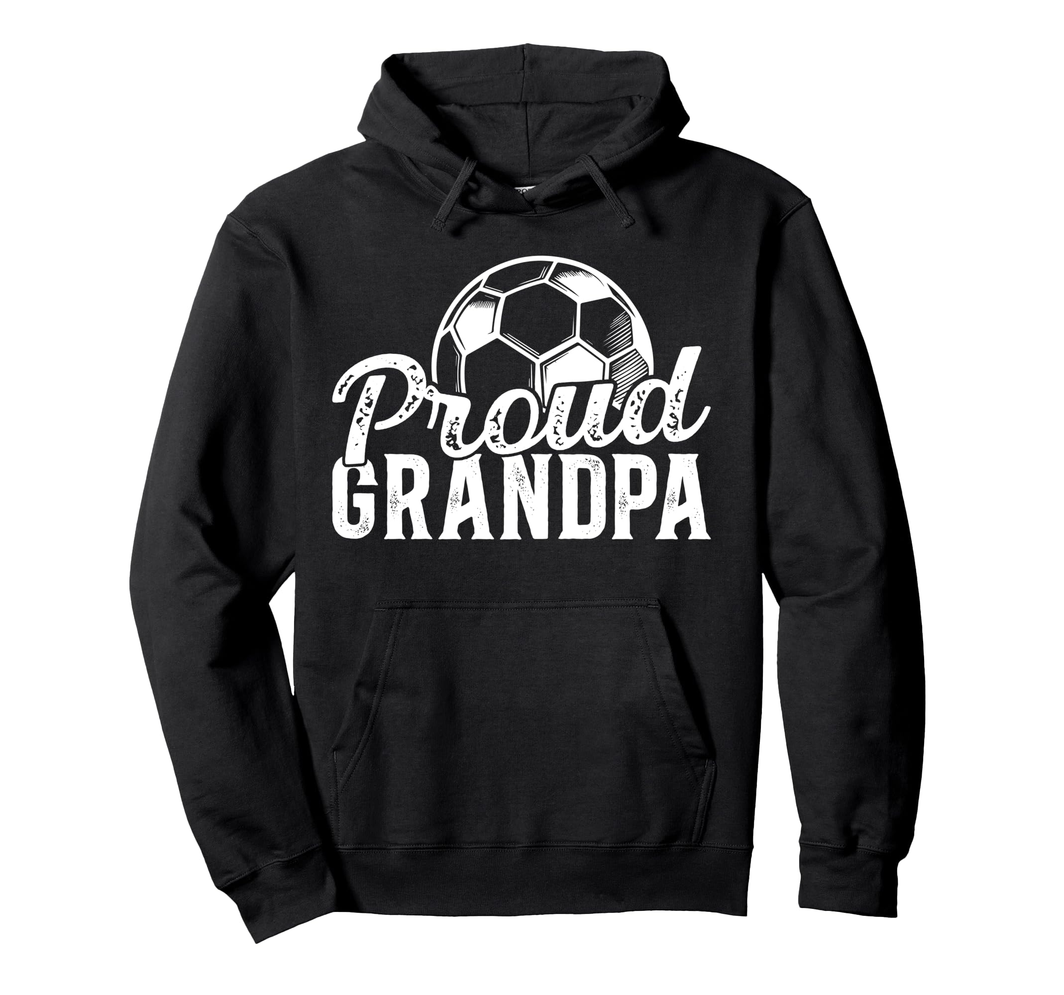 Proud Grandpa Soccer Player Grandfather Hoodie - Minimalist Print Unisex - T-Shirt, Sweatshirt, Hoodie