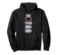 Dad Low Battery Twins Full Charge Funny Hoodie - Unique Graphic Unisex - T-Shirt, Sweatshirt, Hoodie