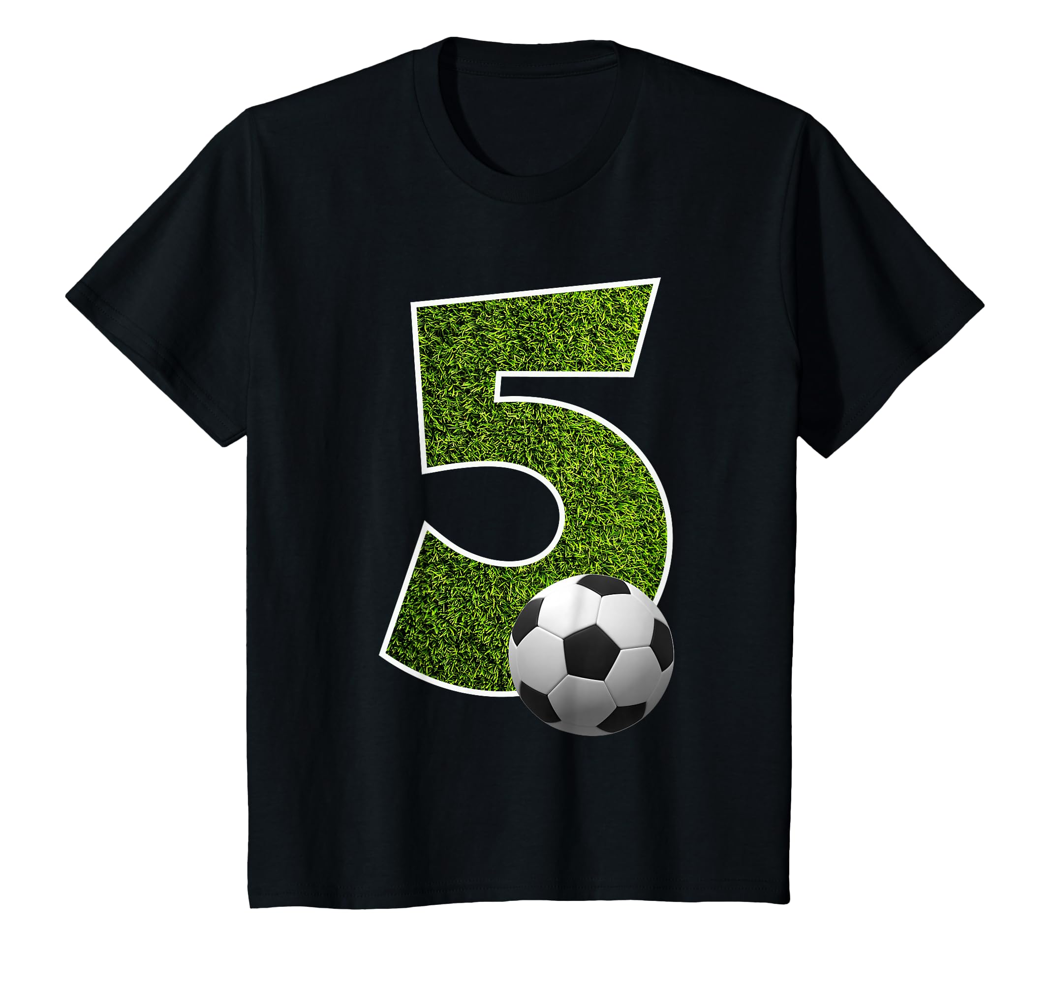 Number 5 Years Soccer 5Th Birthday T-Shirt - Fun Novelty Design Men Women - T-Shirt, Sweatshirt, Hoodie