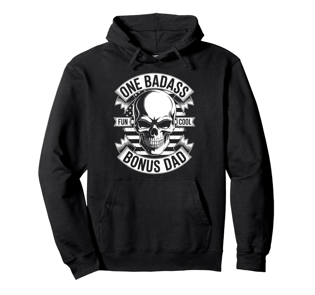 Bonus Dad Step Parent Stepfather Hoodie - Fun Novelty Design for Adults - T-Shirt, Sweatshirt, Hoodie