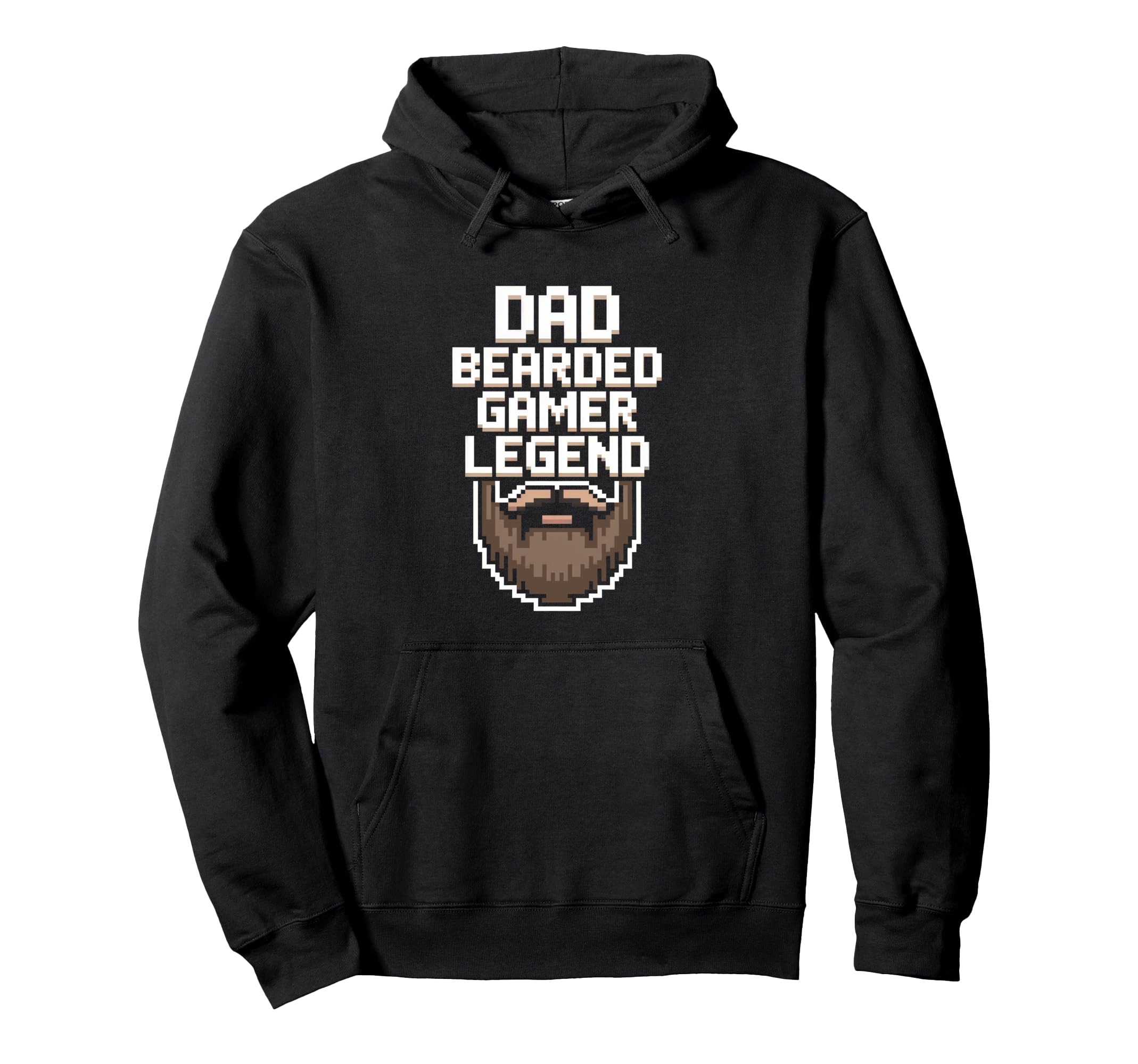 Funny Gamer Bearded Dad Gaming Dad Hoodie - Casual Everyday Wear Men Women - T-Shirt, Sweatshirt, Hoodie