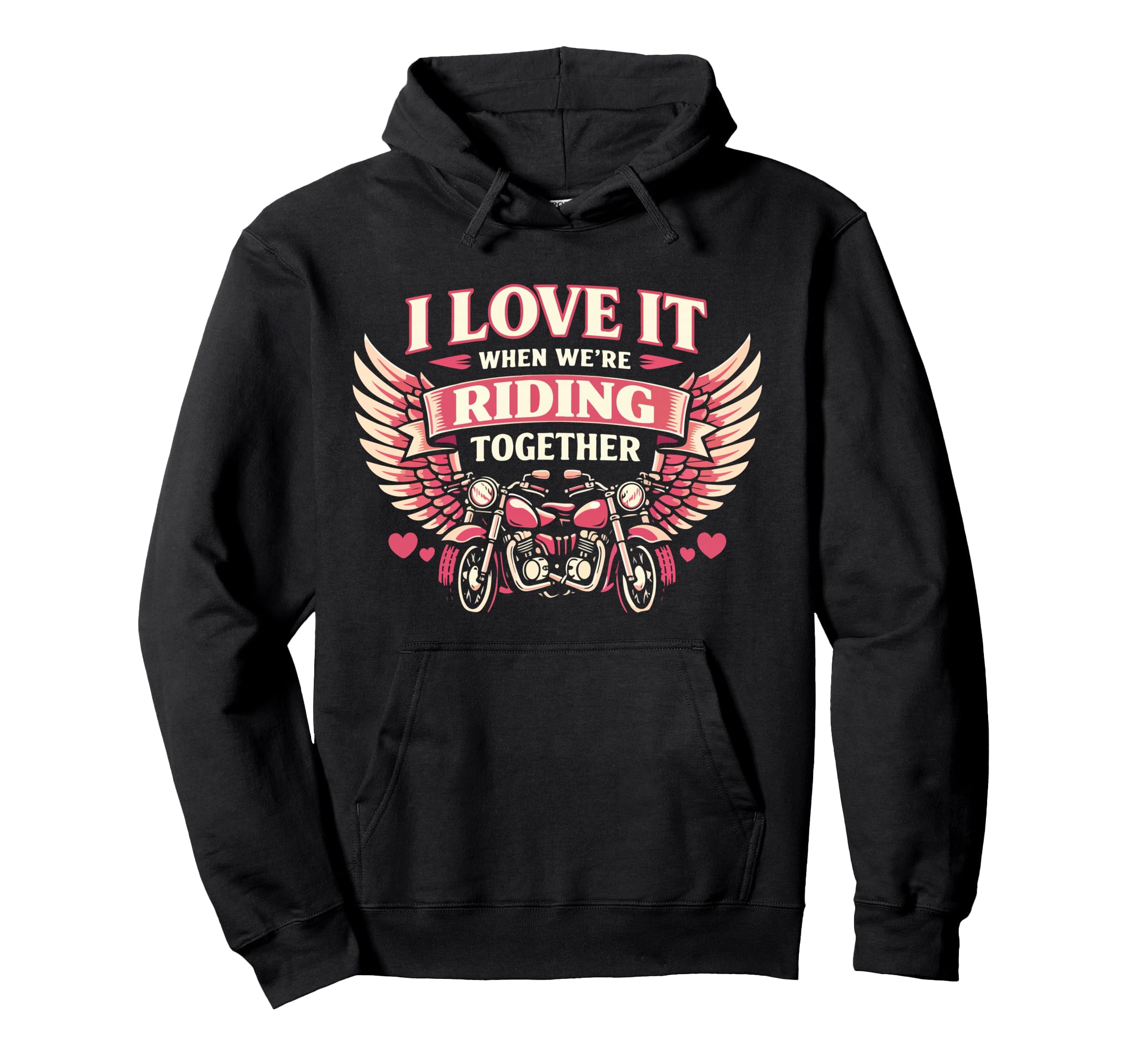 Motorcycle Biker Friends Besties Hoodie - Streetwear Style Men Women - T-Shirt, Sweatshirt, Hoodie