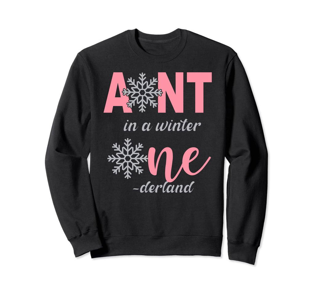 Aunt Birthday Winter Onederland 1St Sweatshirt - Custom Art Print Unisex - T-Shirt, Sweatshirt, Hoodie