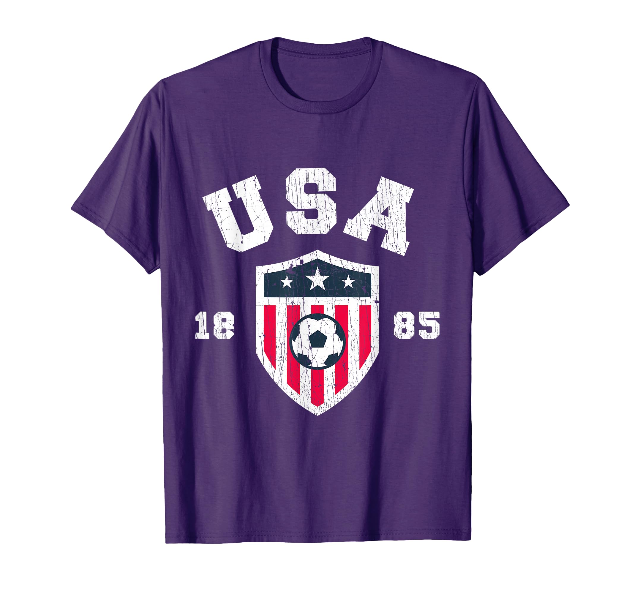 Usa Soccer 1885 American Flag T-Shirt - Casual Everyday Wear Unisex - T-Shirt, Sweatshirt, Hoodie
