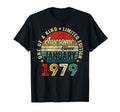 46 Year Old January 1979 46Th Birthday T-Shirt - Unique Graphic for Adults - T-Shirt, Sweatshirt, Hoodie