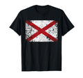 Alabama State Flag 5 Colors T-Shirt - Custom Art Print Unisex - T-Shirt, Sweatshirt, Hoodie