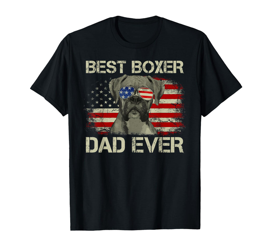 Best Boxer Dad Ever Dog Lover American T-Shirt - Trendy Graphic Men Women - T-Shirt, Sweatshirt, Hoodie