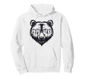 Papa Bear Fathers Day Bear Face Hoodie - Unique Graphic for Adults - T-Shirt, Sweatshirt, Hoodie