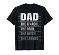 Flag Football Coach Dad Myth Legend T-Shirt - Custom Art Print for Adults - T-Shirt, Sweatshirt, Hoodie