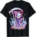 Pastel Goth Creepy Death Grim Reaper Kawaii Occult - Adult & Kids T-Shirts, Sweatshirts & Hoodies apparel design preview 1
