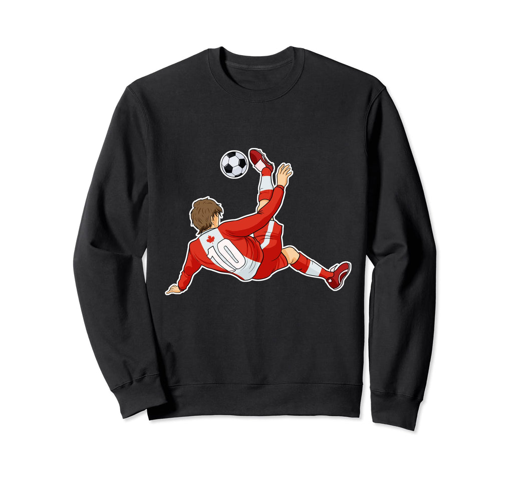 Canadian Flag Soccer Team I Sweatshirt - Aesthetic Graphic Men Women - T-Shirt, Sweatshirt, Hoodie