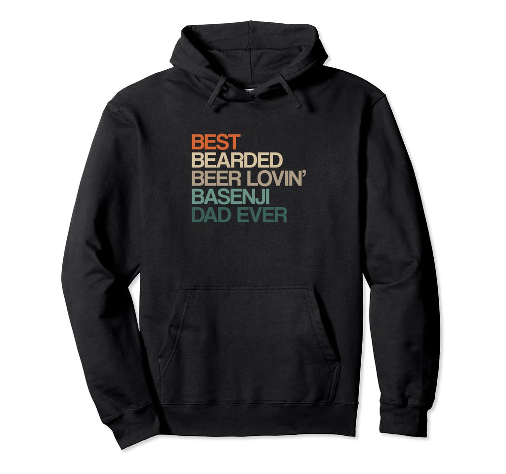 Best Bearded Beer Lovin Basenji Dad Hoodie - Aesthetic Graphic Unisex - T-Shirt, Sweatshirt, Hoodie