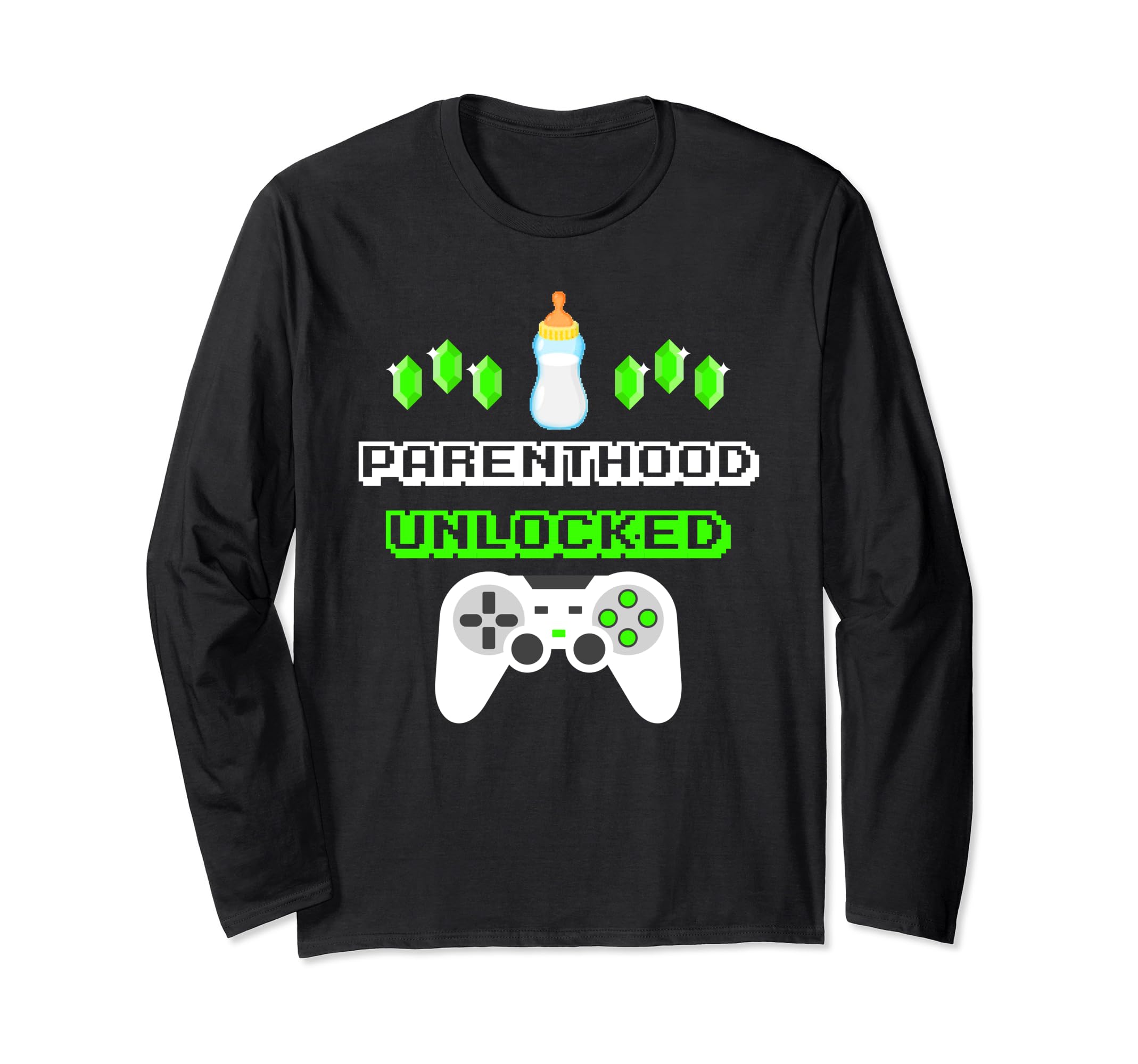Parenthood Unlocked Funny Gamer Mom Or Dad T-Shirt - Unique Graphic Unisex - T-Shirt, Sweatshirt, Hoodie