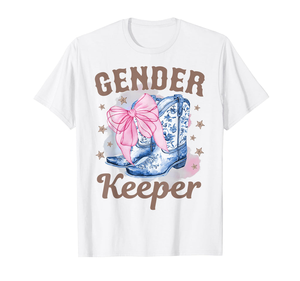 Boots Or Bows Gender Keeper Gender T-Shirt - Minimalist Print Men Women - T-Shirt, Sweatshirt, Hoodie