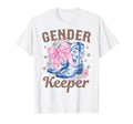 Boots Or Bows Gender Keeper Gender T-Shirt - Minimalist Print Men Women - T-Shirt, Sweatshirt, Hoodie