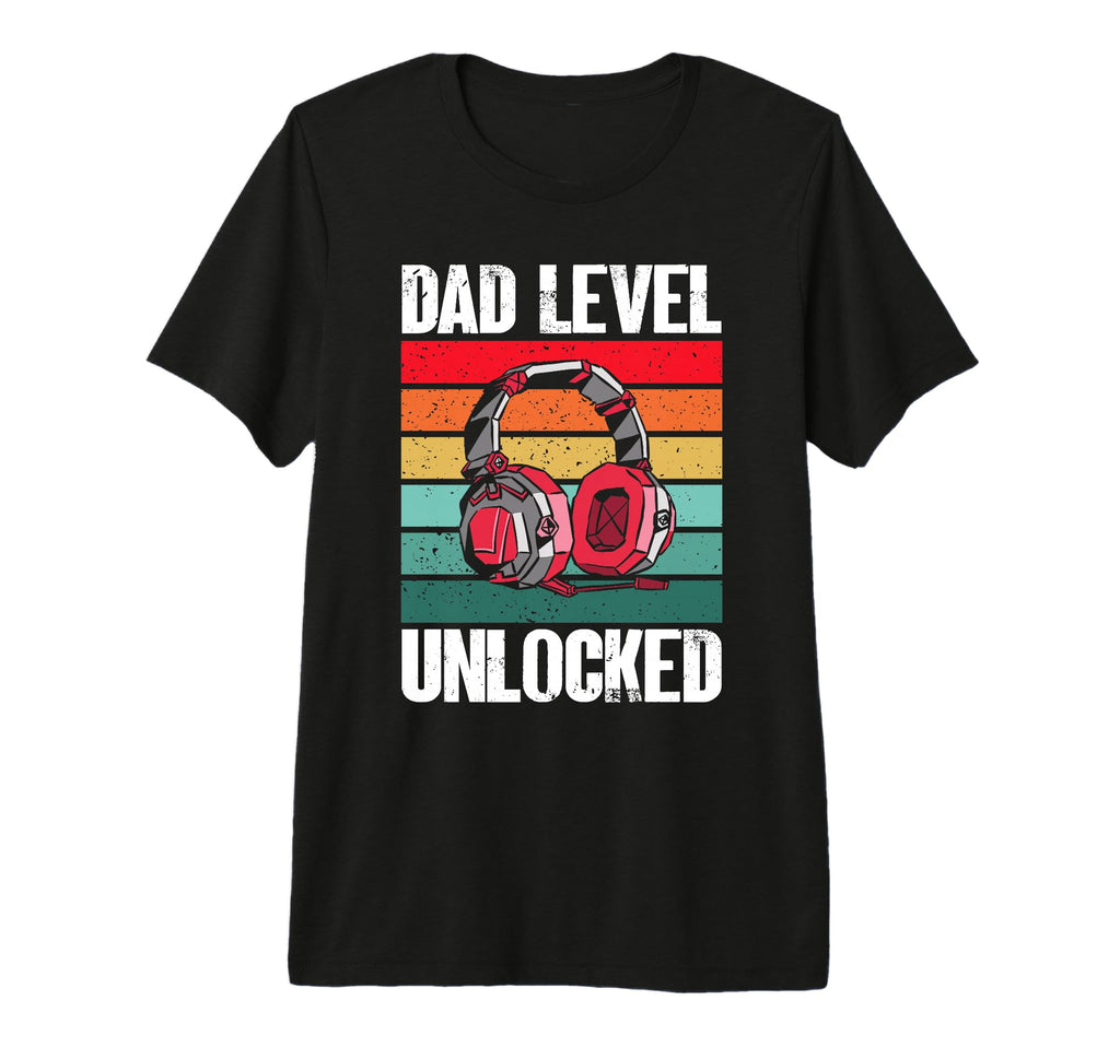 Mens Fathers Day Dad Level T-Shirt - Casual Everyday Wear for Adults - T-Shirt, Sweatshirt, Hoodie