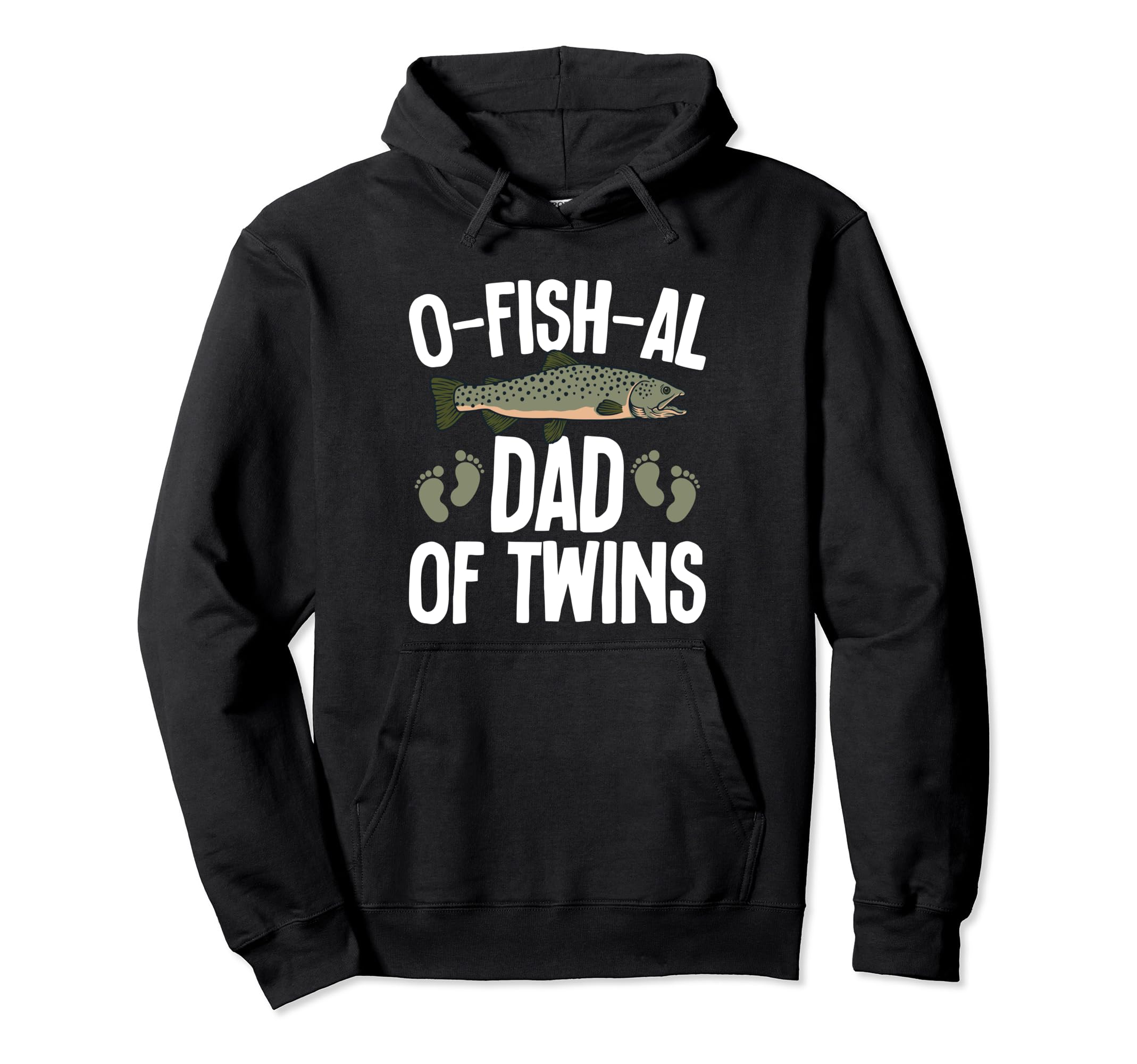 Twin Dad Father Two O Fish Al Dad Hoodie - Fun Novelty Design for Adults - T-Shirt, Sweatshirt, Hoodie